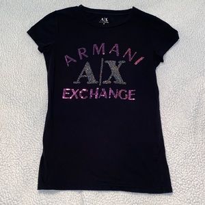 Armani exchange sequins T-shirt